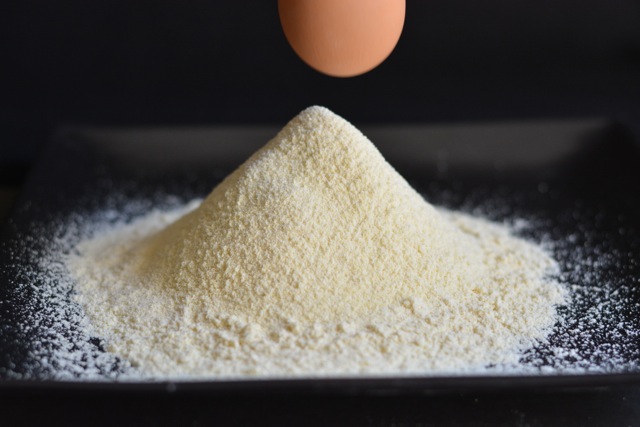 Egg Dropping On Millet Flour