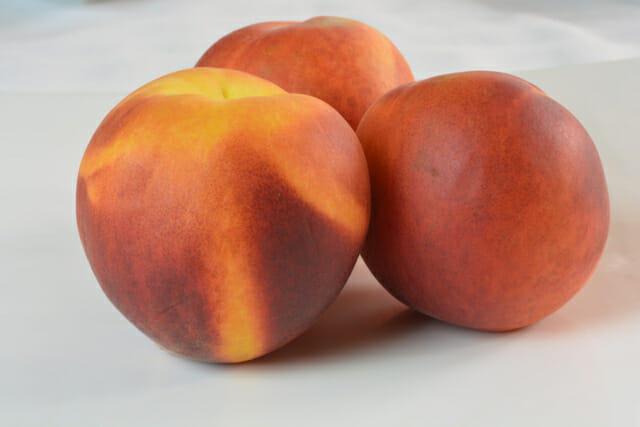 Ripe Peaches ready to be grilled