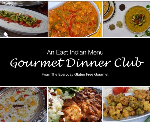East Indian Gourmet Dinner Club Menu