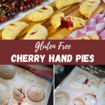 Cooked Cherry Hand Pies with and without egg wash, right out of the oven.