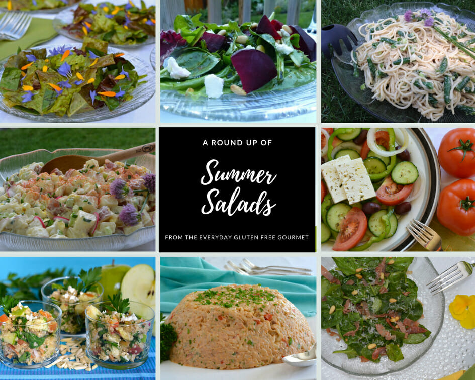 A Round Up of Summer Salads including an authentic Greek Summer Salad.