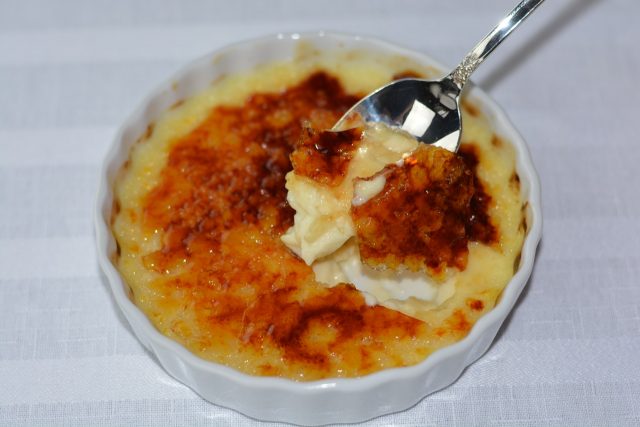 A spoonful of Creme Brulee