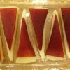 Triangles of Manchego Cheese covered with a slightly smaller triangle of Quince Paste.