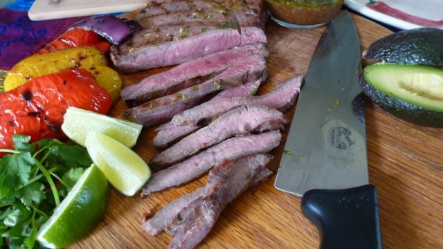 This Grilled Flank Steak with Chipotle-Honey Sauce