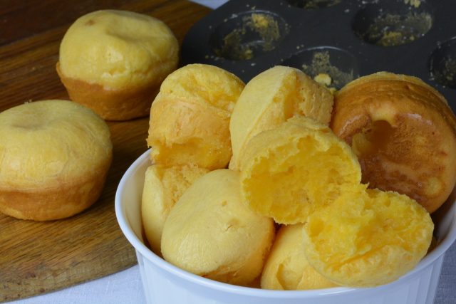 A bowl of Brazilian Cheese Bread