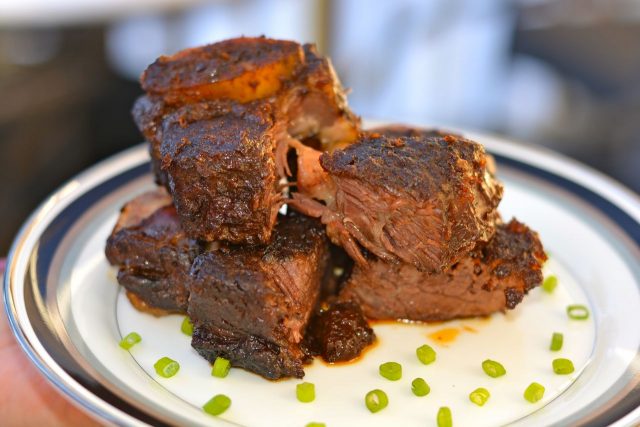 Braised Beef Short Ribs in Coffee Ancho Chile Sauce