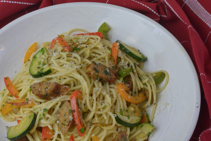 Sausage and Vegetable Pasta take 2