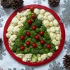 Vegetable and Dip Christmas tree, a simple Holiday Appetizer