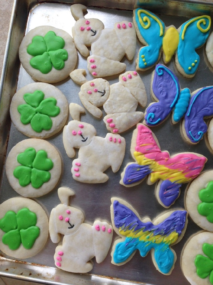 Iced cookies for spring