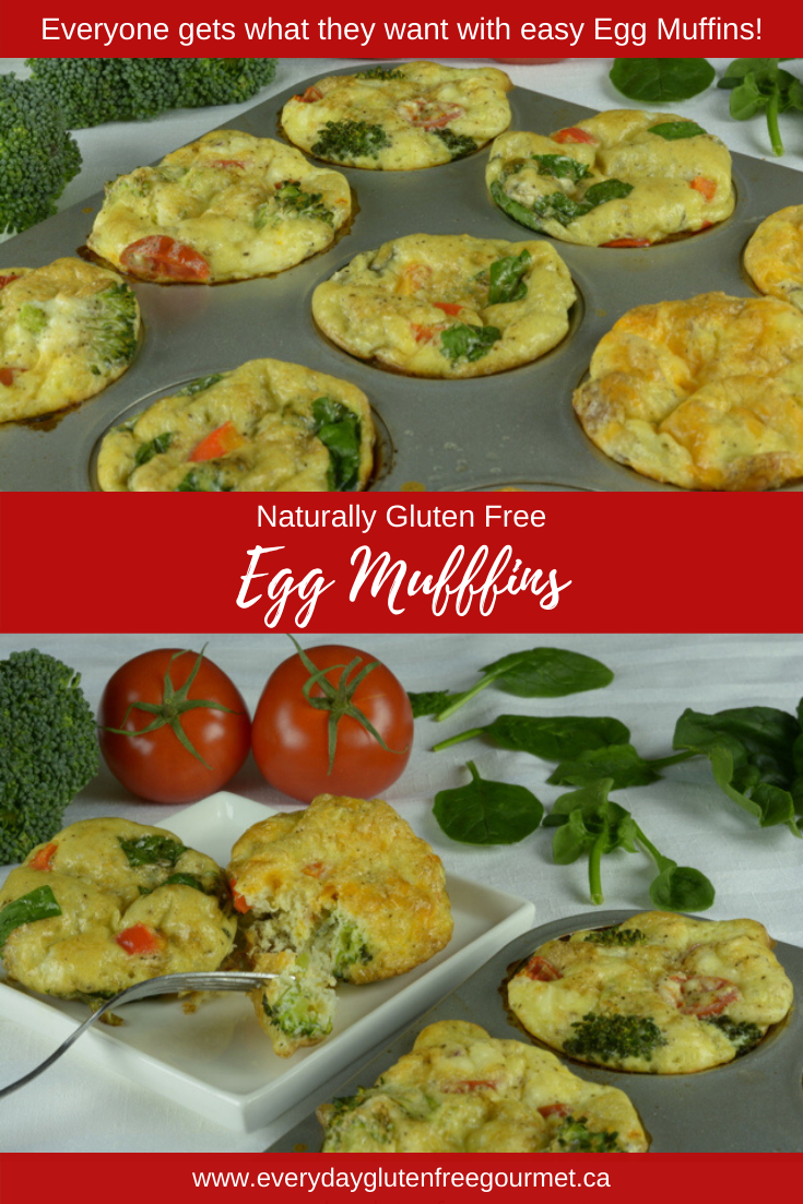 Egg Muffins Three Ways, everyone gets to have their favourite additions.