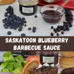 Saskatoon Blueberry Barbecue Sauce is perfect for bison burger, grilled pork or chicken.