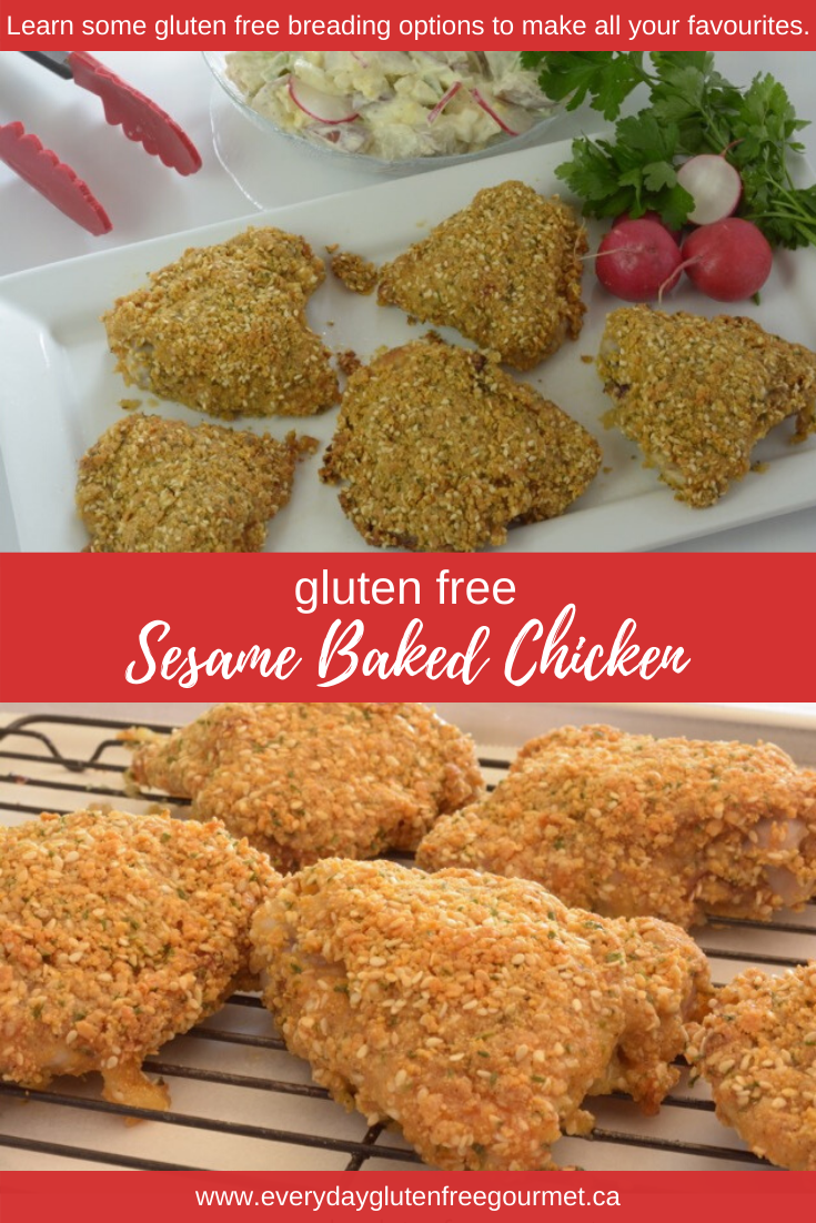 Gluten free Sesame Baked Chicken