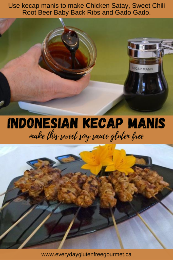 Kecap Manis, an Indonesian sweet soy sauce that you can make gluten free
