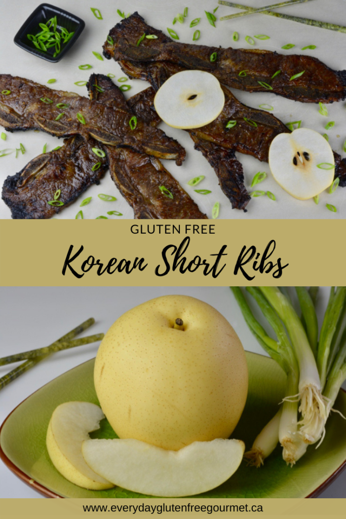 Korean Short Ribs made with grated Asian pear.