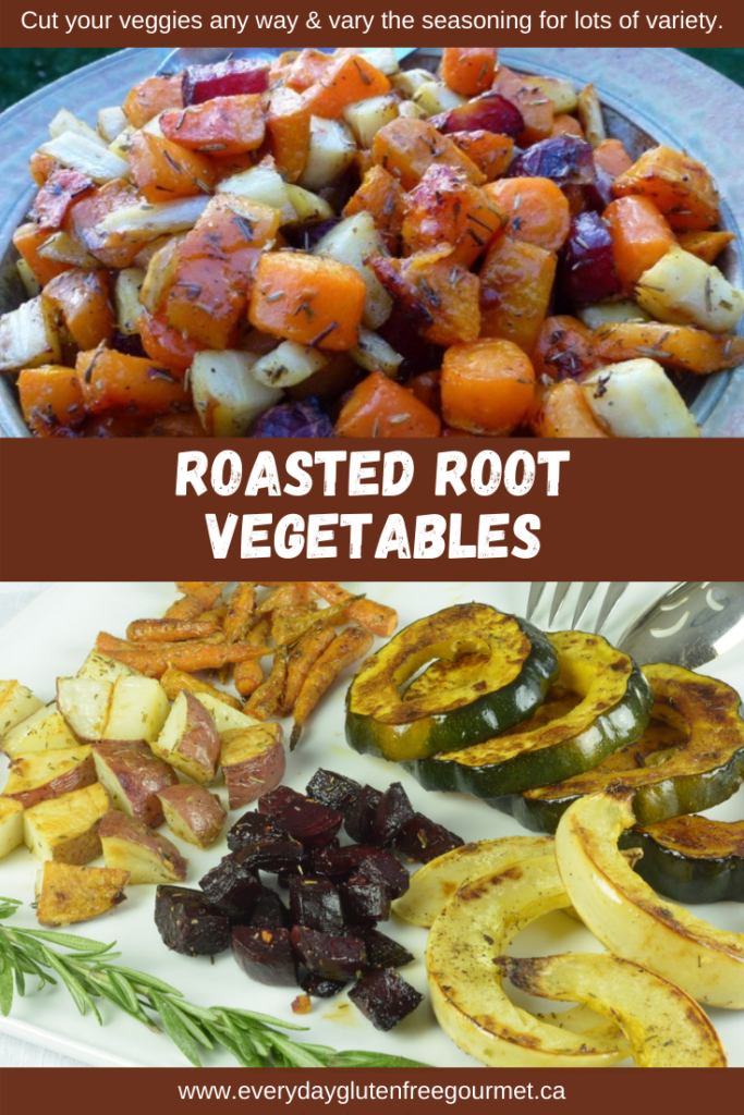 A platter of Roasted Root Vegetables 