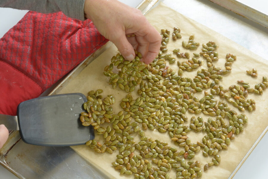 Candied Sweet and Salty Pumpkin Seeds