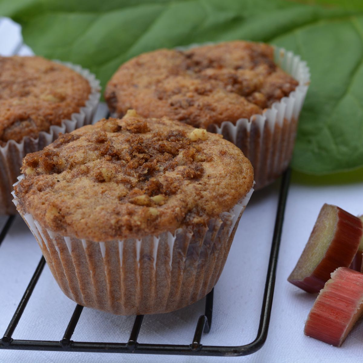 Gluten Free Strawberry-Rhubarb Muffins