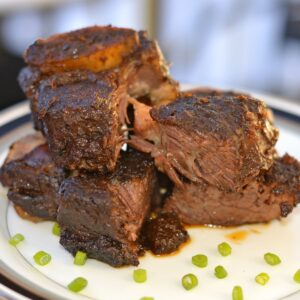 Braised Beef Short Ribs in Coffee Ancho Chile Sauce