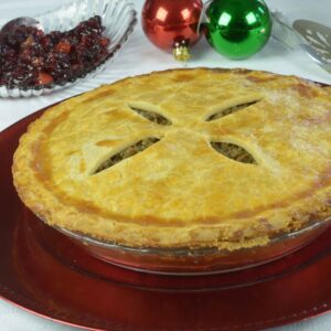 Classic French Canadian meat pie, gluten free Tourtiere.