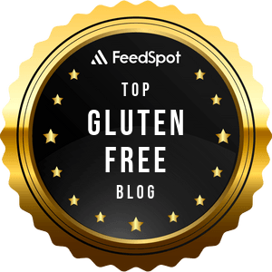 Badge showing Top Gluten Free Food Blogs.