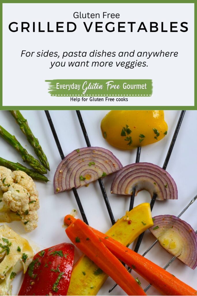 Asparagus stalks, cauliflower, peppers, carrot and skewered onion slices all brushed with a fusion marinade ready to grill.