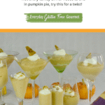 Frozen Pumpkin Mousse served in a variety of glasses.