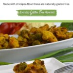 A tray of Vegetable Fritters, also known as pakora.